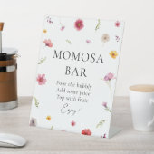 Signe De Table Bébé en Fleur Douche Momosa Bar (In SItu)