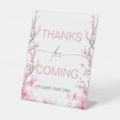 Signe De Table Bébé en Fleur Fleur Cerisier Fleur Affiche de bien (Recto)