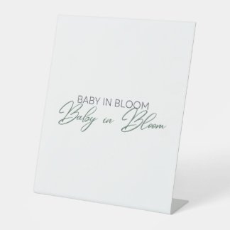 Signe De Table Bébé en fleur - Le souffle du bébé