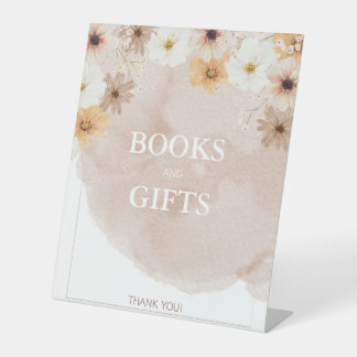 Signe De Table Bébé en Fleur Pedestal