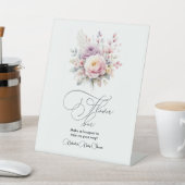 Signe De Table Bébé en fleurs Bouquet floral (In SItu)