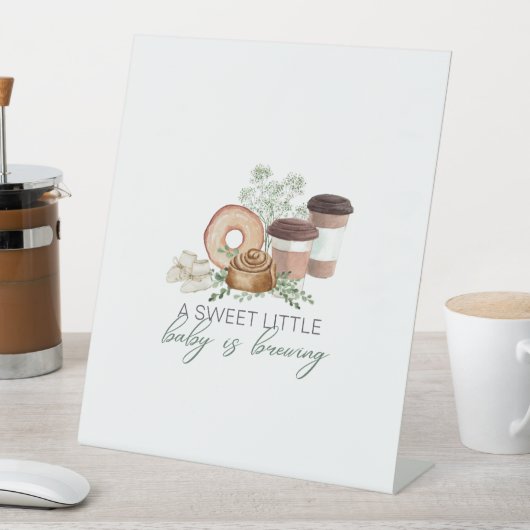 Signe De Table Bébé est en train de brasser (In SItu)