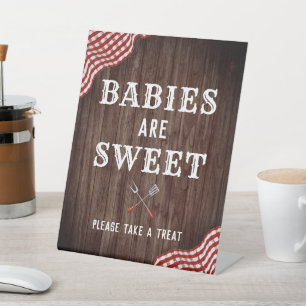 Signe De Table Bébé Q Coed Douche Bébés sont doux Treat Signal