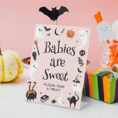 Signe De Table Bébé rose Halloween fille Douche Favoriser