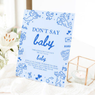 Signe De Table Bébé Saint-Valentin Bébé Ne Dis Pas Bébé Baby Show