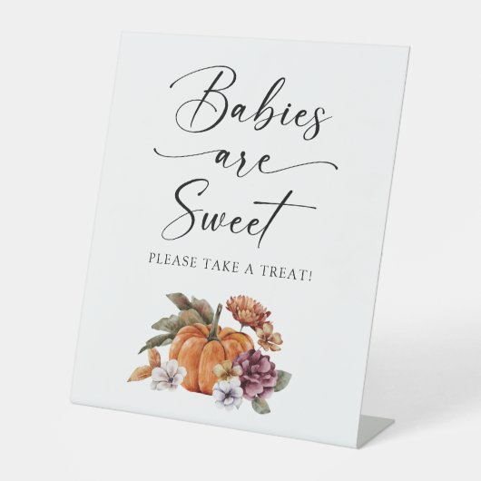 Signe De Table Bébés d'automne sont doux (Recto)