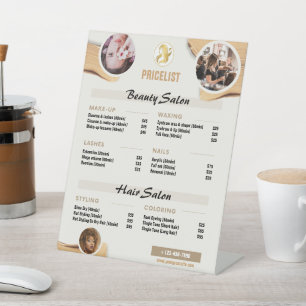 Signe De Table Beige Gold Minimale Beauté Tarifs - Sa modifiable