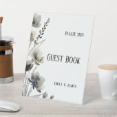 Signe De Table Beige Neutral Floral Wedding (In SItu)
