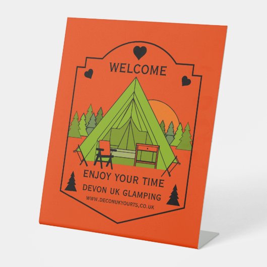 Signe De Table Bell Tent Glamping (Recto)