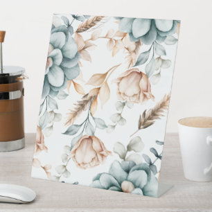 Signe De Table Belle motif sans couture fleurie avec vintage