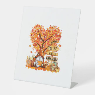 Signe De Table Béni D'Être Appelé Grammy Gnome Fall Thanksgivin