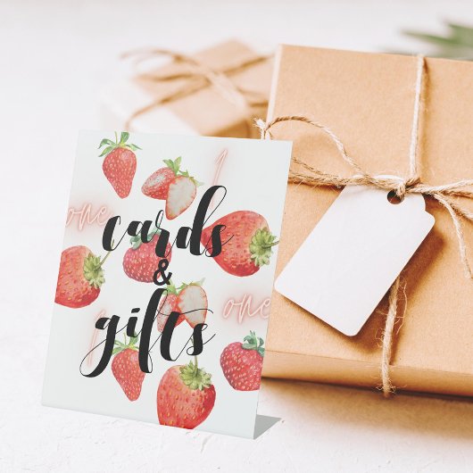 Signe De Table Berry First | 1er anniversaire | fraise | Cadeaux