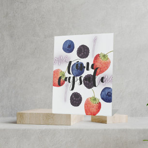 Signe De Table Berry Premier anniversaire Capsule de temps mixt