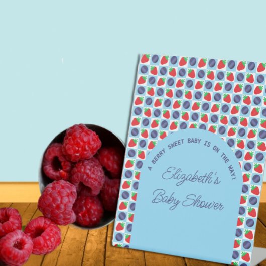 Signe De Table Berry Sweet Baby shower