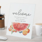 Signe De Table Berry Sweet Fruit Baby shower Welcome Watermelon (In SItu)