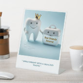 SIGNE DE TABLE " BEST AMIS FOREVER : TOOH ET FLOSS " (In SItu)