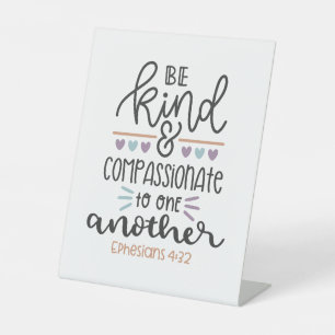 Signe De Table Bible chrétienne Verse Éphésiens 4:32 Signal piéde