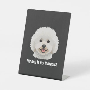 Signe De Table Bichon frisé