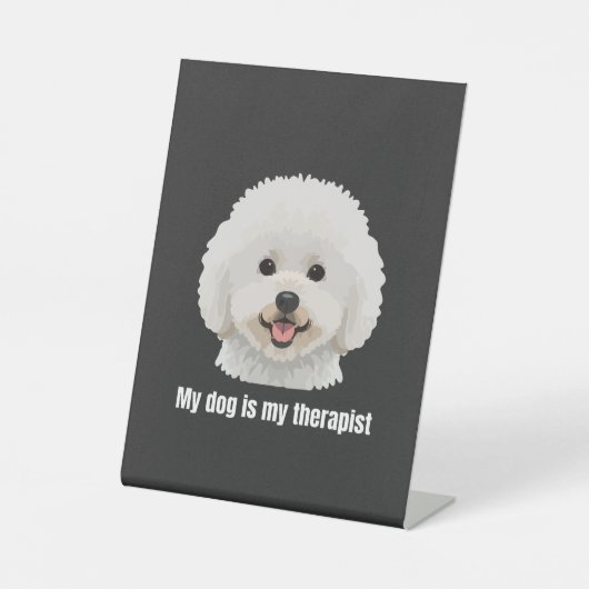 Signe De Table Bichon frisé (Recto)