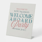 Signe De Table Bienvenue à bord - Parti de lancement militaire mo (Recto)