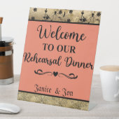 Signe De Table Bienvenue à notre dîner de répétition Mariage d'Ha (In SItu)