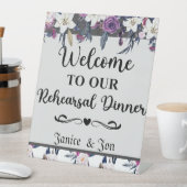 Signe De Table Bienvenue à notre dîner de répétition Mariage goth (In SItu)