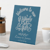 Signe De Table Bienvenue à notre joyeuse après mariée personnalis (In SItu)