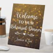 Signe De Table Bienvenue à notre Mariage de répétition (In SItu)