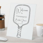 Signe De Table Bienvenue au Mariage de Pickleball avec Script Mod (In SItu)