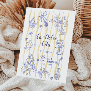 Signe De Table Bienvenue au Mariage La Dolce Vita