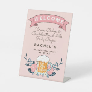 Signe De Table bienvenue bière bachelorette fête