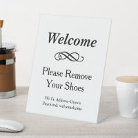 Bienvenue Blanc Enlever Chaussures WiFi