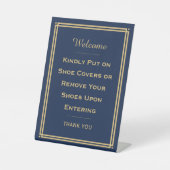 Signe De Table Bienvenue Personnalisé S'Il Vous Plaît Supprimer V (Recto)