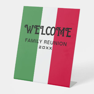 Signe De Table Bienvenue personnalisée italienne