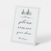 Signe De Table Bienvenue S'Il Vous Plaît Enlever Vos Chaussures P (Recto)