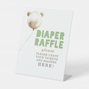 Signe De Table Billets de rousseur de couches ici - Baby shower