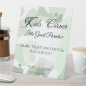 Signe De Table Bio verdure Mariage géométrique Coin enfants (In SItu)