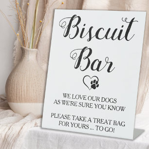 Signe De Table Biscuit Bar Animal Chien Traite Mariage Faveur Sig