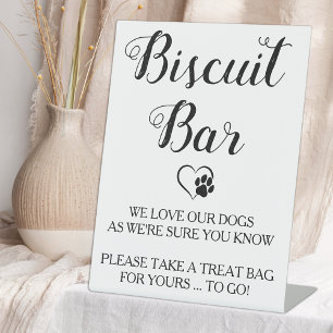 Signe De Table Biscuit Bar Animaux Doggie Chien Traite Mariage Fa