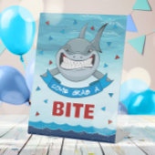 Signe De Table Bites de requin Anniversaire Fête moderne Nourritu
