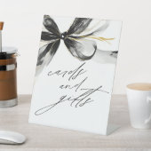Signe De Table Black Bow Cards and Gifts Bridal Shower (In SItu)