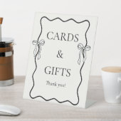 Signe De Table Black Bow Cravate le noeud Fête des mariées Cartes (In SItu)