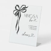 Signe De Table Black Bow Elle Attache Le noeud Mimosa Bar (Recto)