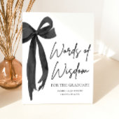 Signe De Table Black Bow Graduation Party Conseils Paroles de sag
