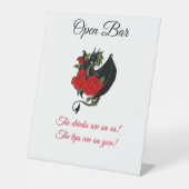 Signe De Table Black Dragon Red Roses Imaginaire Open Bar (Recto)