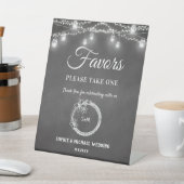 Signe De Table Black Faveurs Mariage Mason Jar lumières de chaîne (In SItu)