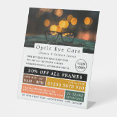 Signe De Table Black Frames, Opticien, Praticien Technique (Recto)