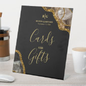 Signe De Table Black & Gold Geode Parties scintillant Cartes de m (In SItu)