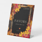 Signe De Table Black Magic rencontre Golden Automne Wedding Favor (Recto)