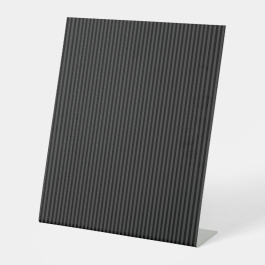 Signe De Table Black & Smoky Black Narrow Vertical Stripes (Recto)